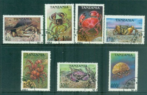 Tanzania-1994-Crabs-CTO-lot84818