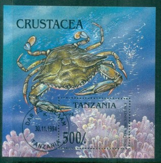 Tanzania-1994-Crabs-MS-CTO-lot84822