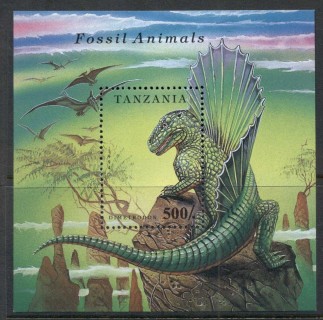 Tanzania-1994-Prehistoric-Animals-MS-MUH