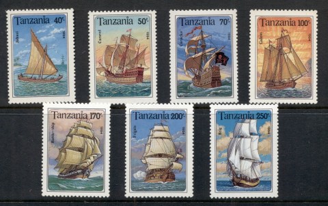 Tanzania-1994-Sailing-Ships-MUH