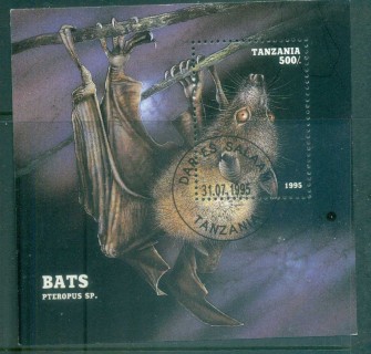 Tanzania-1995-Bats-MS-CTO-lot84831