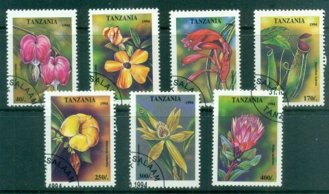 Tanzania-1995-Flowers-CTO-lot84822