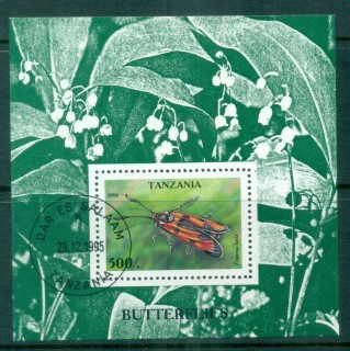 Tanzania-1996-Butterflies-MS-CTO-lot84832