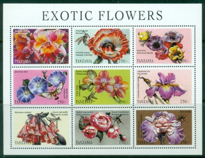Tanzania-1998-Flowers-from-Around-the-World-MS-MUH_1