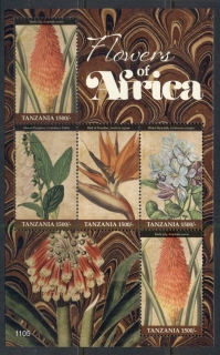 Tanzania-2011-Flowers-of-Africa-Sheetlet-MUH