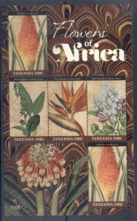 Tanzania-2011-Flowers-of-Africa-sheetlet-MUH