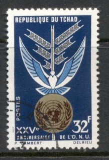 Chad 1970 UN 25th Anniv