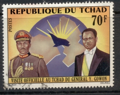 Chad 1972 General Gowan & Pres Tombalbaye