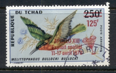 Chad 1970 Birds Opt Apollo XIII 125f