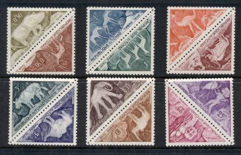 Chad-1962 Postage Dues African Wildlife, Rhino Elephant