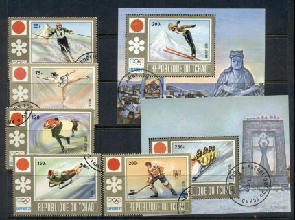 Chad 1972 Winter Olympics Sapporo + MS