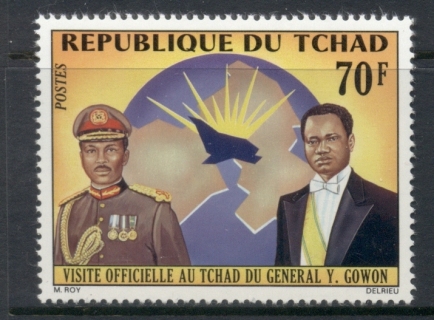 Chad 1972 Visit of Gen. Gowon of Nigeria