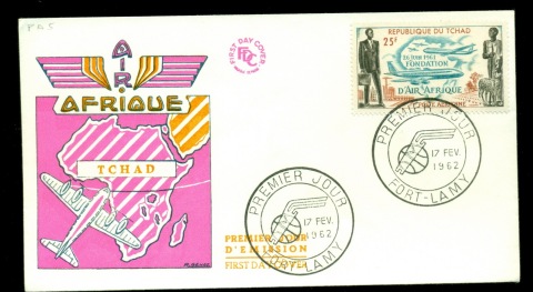 Chad-1962 Air Afrique FDC