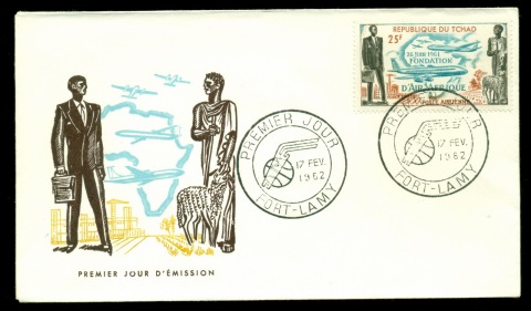 Chad-1962 Air Afrique FDC