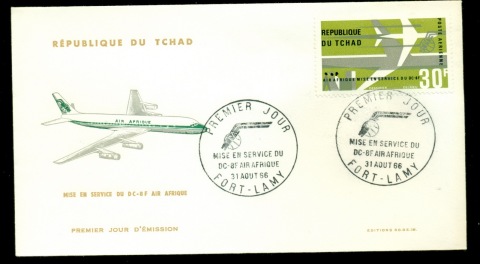 Chad 1966 Air Afrique FDC