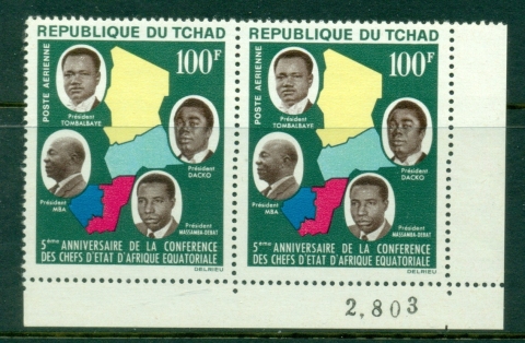 Chad 1964 African heads of State Conference pr