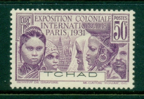 Chad-1931 Colonial Expo 50c