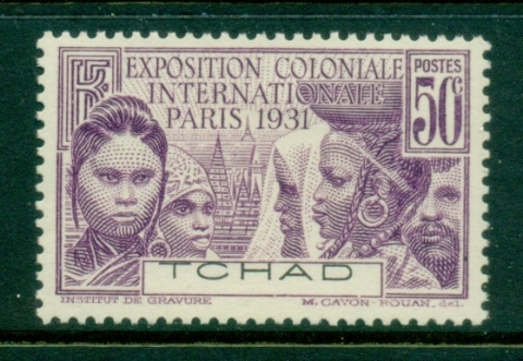 Chad 1931 Colonial Expo 50c