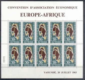 Chad-1963-Europ-Afrique-sheetlet-MUH