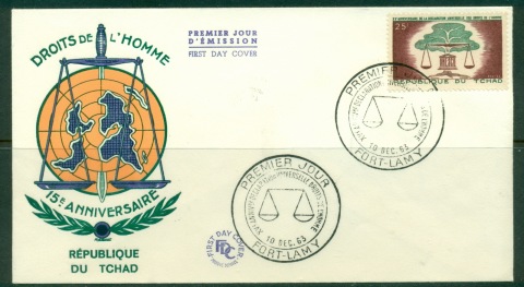 Chad-1963Universal-Declaration-of-Human-Rights-FDC