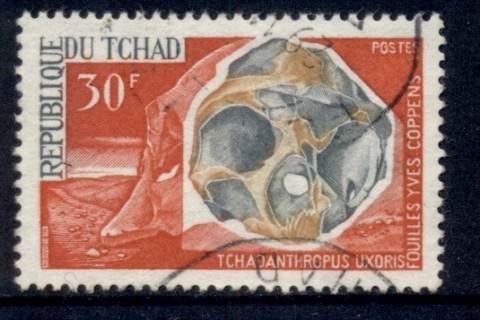 Chad 1966 Lake Chad Man Skull