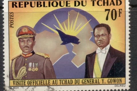 Chad 1972 General Gowan & Pres Tombalbaye