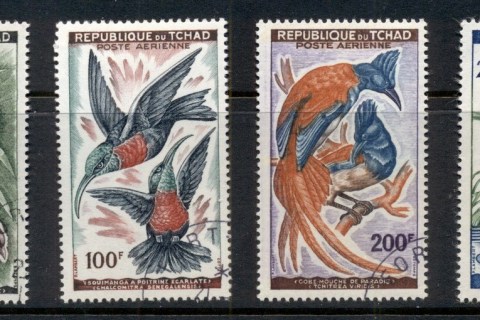 Chad-1961-63 Birds 50,100.200.250f