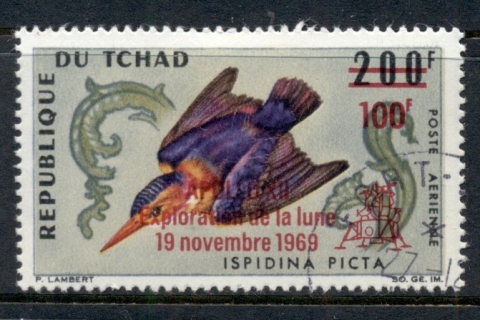 Chad 1970 Birds Opt Apollo XII 100f