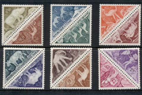Chad-1962 Postage Dues African Wildlife, Rhino Elephant