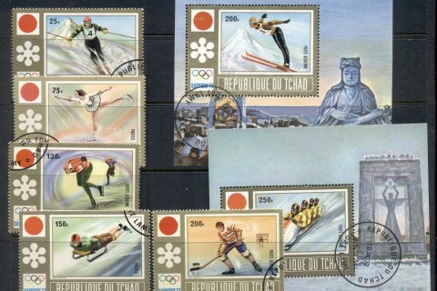Chad 1972 Winter Olympics Sapporo + MS