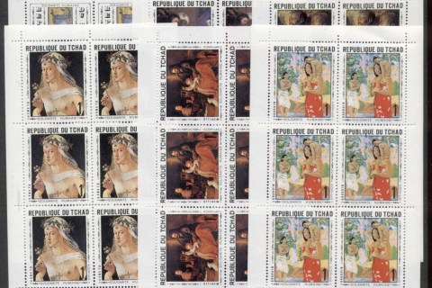 Chad 1969 Paintings 6x sheetlets