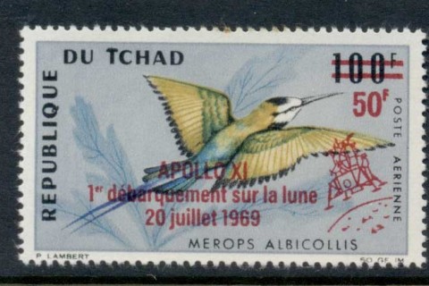 Chad 1970 Bird, Opt Apollo XI