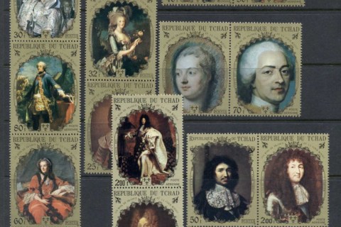 Chad 1971 Portraits of French Royalty Asst