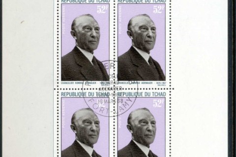 Chad 1967 Konrad Adenauer sheetlet