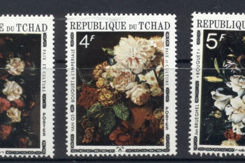 Chad 1971 Flower Paintings