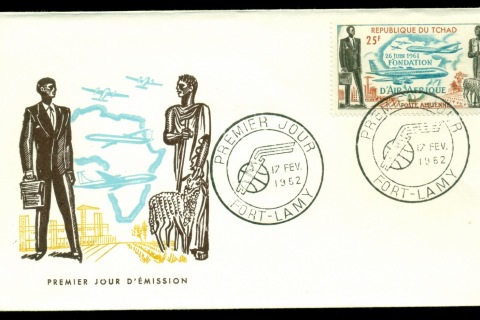 Chad-1962 Air Afrique FDC
