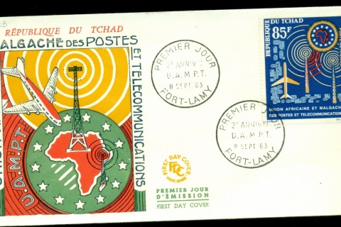 Chad-1963 African Postal Union FDC