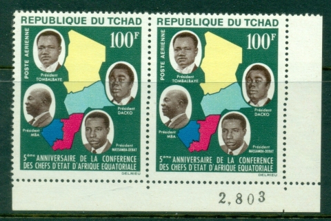 Chad-1964 African heads of State Conference pr