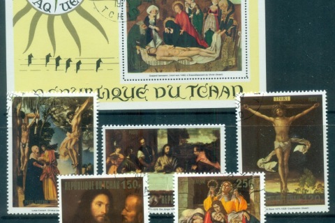 Chad 1973 Easter Paintings + MS