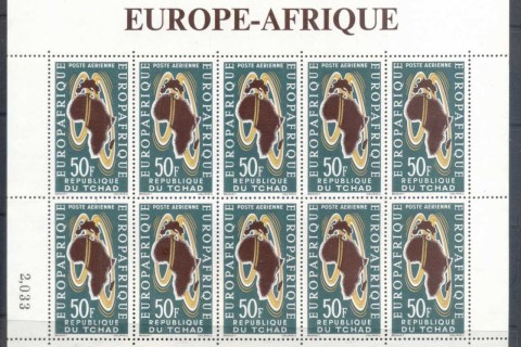 Chad-1963-Europ-Afrique-sheetlet-MUH