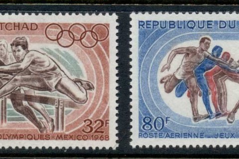 Chad-1968-Summer-Olympics-Mexico-City-MUH