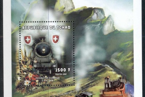 Chad-1997-Swiss-Trains-MS