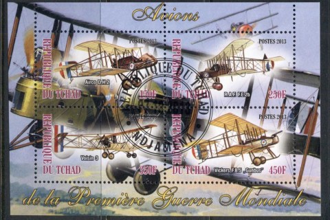 Chad-2013-Airplanes-of-WWI-MS-CTO-2