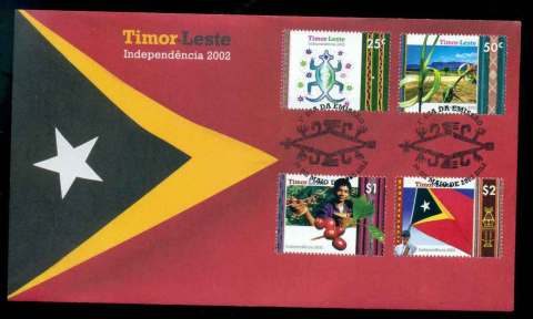 Timor-Leste-2002-Independence-FDC-lot51710