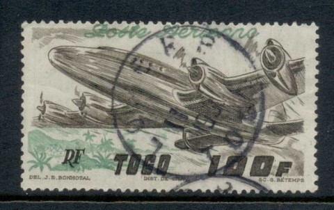 Togo-1947-Airmail-100f-Plane-FU