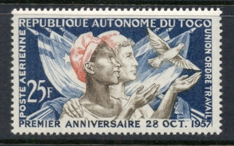 Togo-1957-Autonomy-1st-Anniversary-MUH