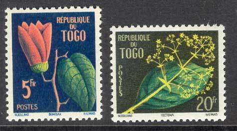 Togo-1959-Flowers-MUH-Lot14693