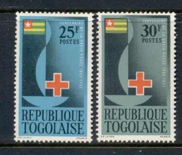 Togo-1963-red-Cross-centenary-MUH