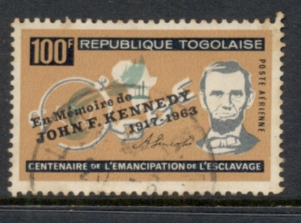 Togo-1964-JFK-kennedy-Opt-Airmail-FU