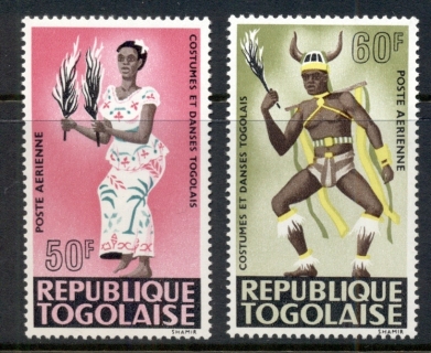 Togo-1966-Dancers-Airmails-MUH